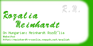 rozalia meinhardt business card